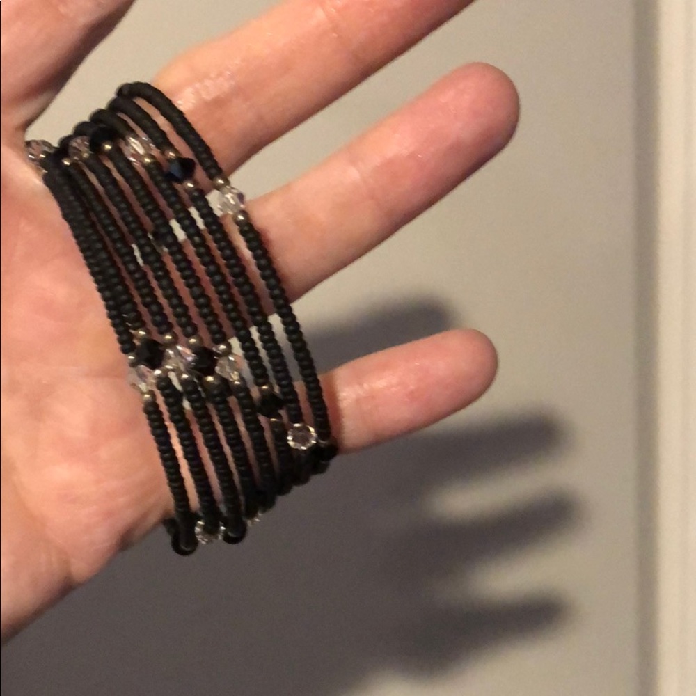Silpada beaded coil bracelet